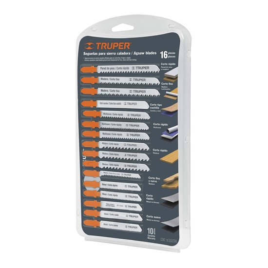 Изображение Figūrzāģa asmeņi Truper JSCA-16-T; 16 gab.