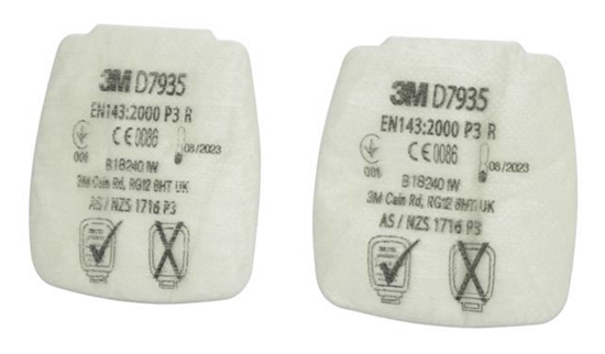 Picture of Filtrs 3M Secure Click D7935; P3R; 2 gab.