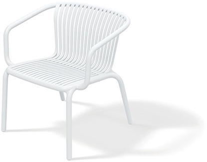 Picture of Fotel ogrodowy z podokietnikami FBRK767 Brene - white