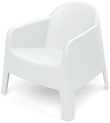 Picture of Fotel ogrodowy z podokietnikami FMIK777 Milane - white