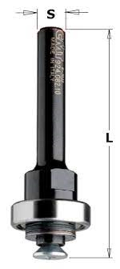 Picture of Frēzes kāts CMT 724.062.00; S=6 mm; L=61 mm; ar lodīšgultni