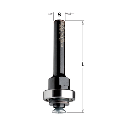 Attēls no Frēzes kāts CMT 824.122.00; S=1/2''; L=61 mm; ar lodīšgultni