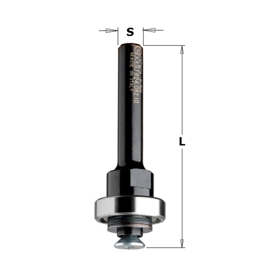 Picture of Frēzes kāts CMT 824.122.00; S=1/2''; L=61 mm; ar lodīšgultni