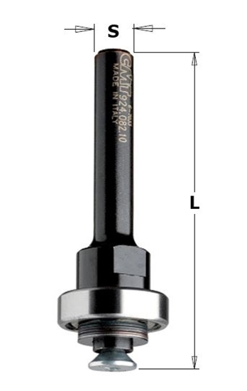 Picture of Frēzes kāts CMT 924.082.00; S=8 mm; L=61 mm; ar lodīšgultni