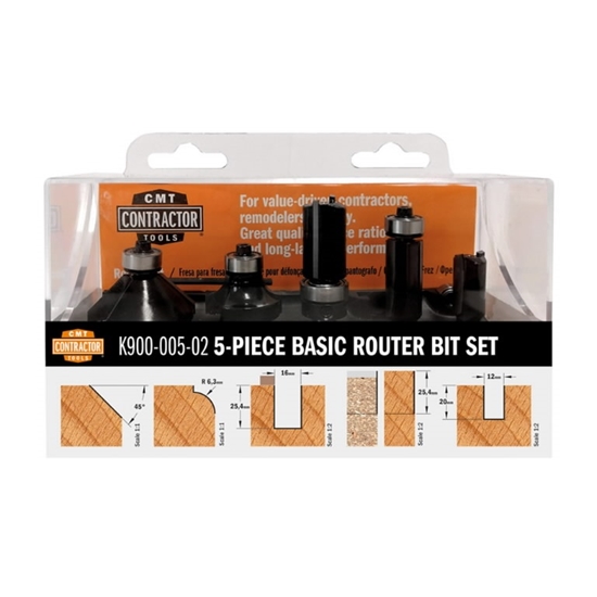 Picture of Frēžu komplekts CMT Contractor K900-005-02; 8mm; 5 gab.