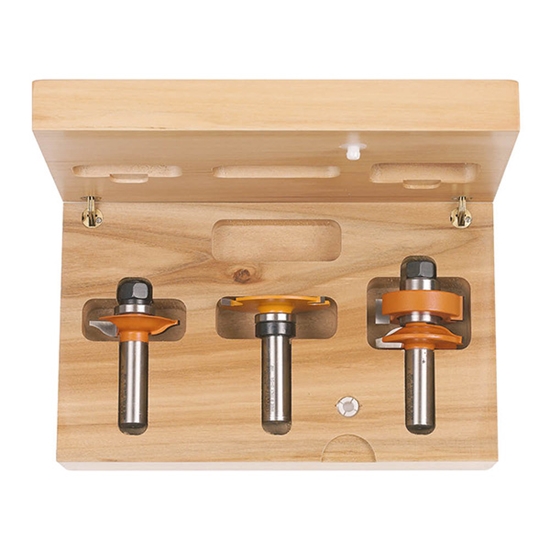 Picture of Frēžu komplekts CMT for glas panel; 1/2'' (12,7 mm); 3 daļu