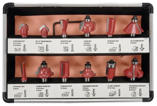 Picture of Frēžu komplekts Yato YT-68005; 8 mm; 12 gab.