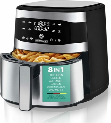 Picture of Frytkownica Heinrichs Frytkownica na gorce powietrze Heinrich's HFR 8205 Czarny Srebrzysty 1800 W 8 L