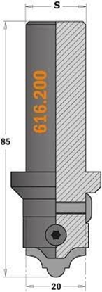Picture of Furnitūras ligzdu izveides frēze CMT 616.120; S=12 mm