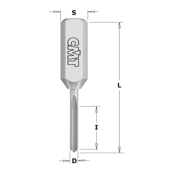 Picture of Furnitūras ligzdu izveides frēze CMT; S=10 mm; D=2 mm