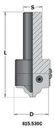 Picture of Furnitūras ligzdu izveides frēze CMT; S=20 mm; D=35 mm