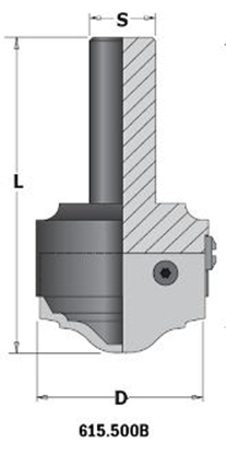 Picture of Furnitūras ligzdu izveides frēze CMT; S=20 mm; D=50 mm