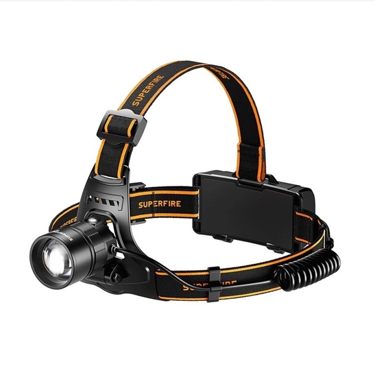 Picture of Galvas lukturis Superfire HL77-S; 550 lm