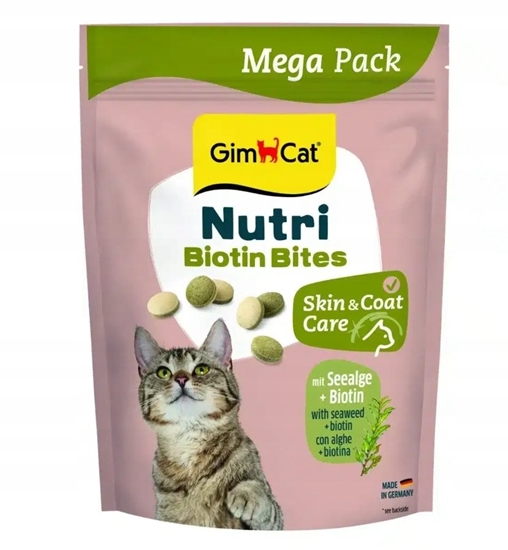 Изображение Gimborn GIMCAT NUTRI BIOTIN BITES ALGI NA SKÓR I SIER 425g /12