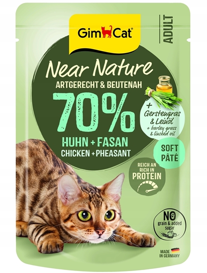 Изображение GIMCAT SASZETKA NEAR NATURE               KURCZAK/BAANT 85g   /16