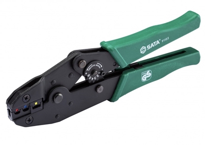 Picture of Gofrēšanas rīks izolētu kabeļu cilpām un kontaktiem Sata S91105; 228 mm