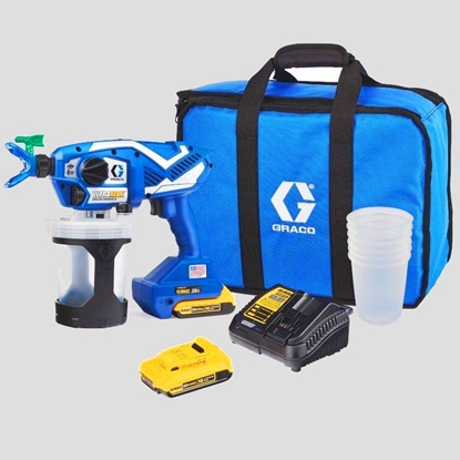 Picture of Akumulatora augstspiediena krāsas smidzinātājs Graco UltraMAX; 18 V; 2x2,0 Ah akum.