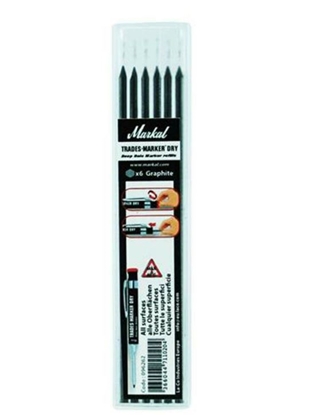 Picture of Grafīta serde Markal TRADES-MARKER DRY; 6 gab.; melns