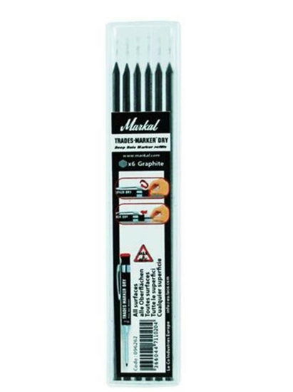 Picture of Grafīta serde Markal TRADES-MARKER DRY; 6 gab.; melns