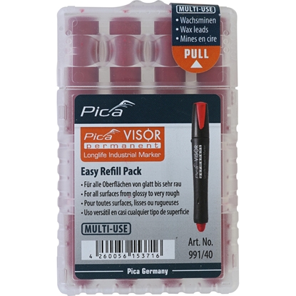 Picture of Grafīta serde Pica VISOR; 4 gab.; sarkanā krāsā