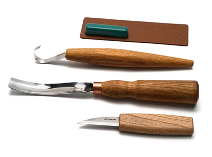 Picture of Grebšanas komplekts BeaverCraft S47; 5 gab.; karošu un citu koka izstrādājumu grebšanai