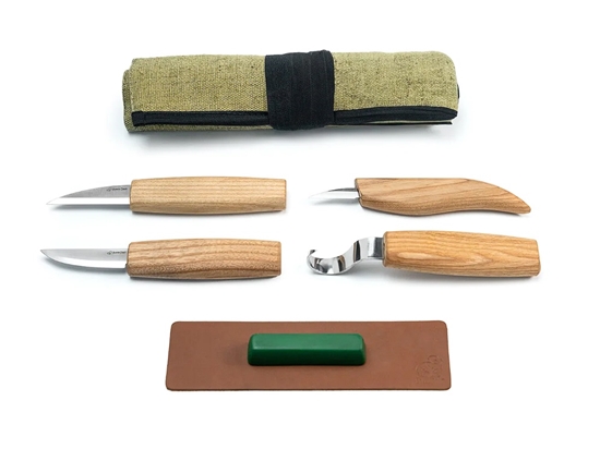 Picture of Grebšanas komplekts BeaverCraft S48; 6 gab.; karošu un citu koka izstrādājumu grebšanai