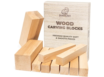 Picture of Grebuma sagatave BeaverCraft BW10 Alder; 10 gab.; ar zīmējumu