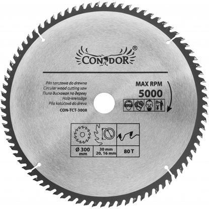 Picture of Griešanas diski Condor CON-TCT-3008; 300 mm; Z80