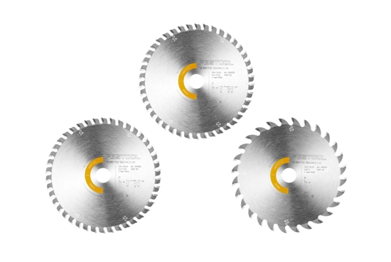 Изображение Griešanas diski Festool 578547; 160x20x1,8 mm; Z28/Z42; 10°/15°; 3 gab.