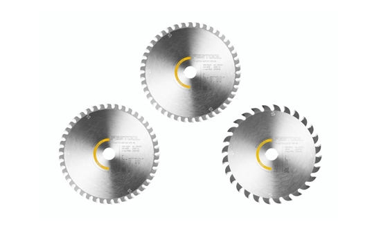 Изображение Griešanas diski Festool 578566; 168x20x1,8 mm; Z28/Z42; 10°/15°; 3 gab.