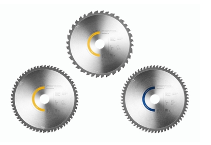 Изображение Griešanas diski Festool 578569; 216x2,3x30,0 mm; Z60/Z36/TF64; -5°/0°; 3 gab.