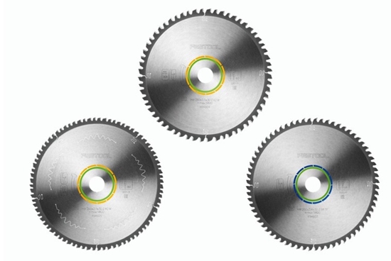 Изображение Griešanas diski Festool 578570; 260x2,4/2,5x30,0 mm; Z60/Z80/TF68; -5°/0°; 3 gab.