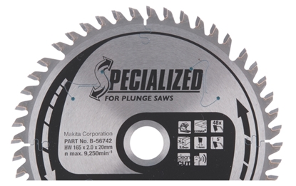 Изображение Griešanas disks akmenim Makita; 165x2x20,0 mm; Z48; 5°