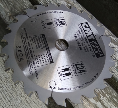 Picture of Griešanas disks alumīnijam CMT 284; 160x2.2x20; Z24; 5°