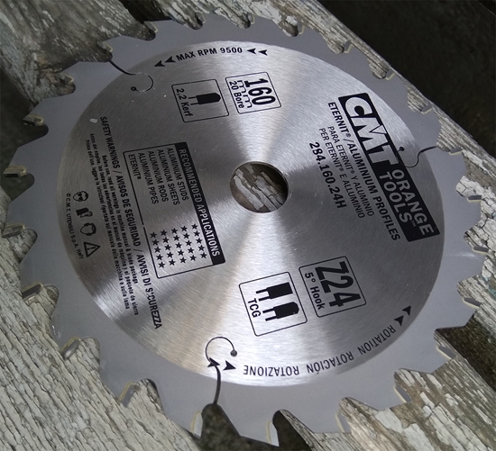 Picture of Griešanas disks alumīnijam CMT 284; 160x2.2x20; Z24; 5°