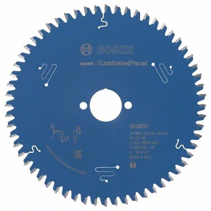 Attēls no Griešanas disks Bosch Expert for Laminated Panel 2608644130; 190x30 mm; Z60