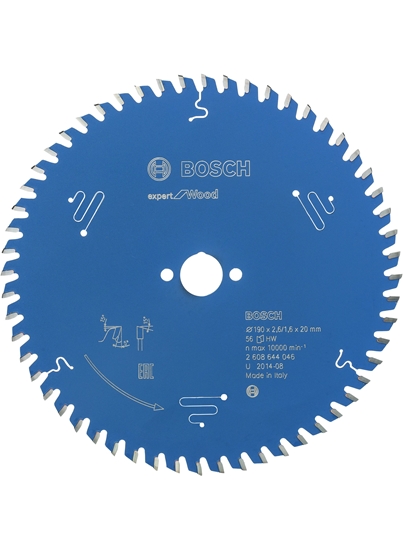 Picture of Griešanas disks Bosch Expert for Wood; 190x20x2,6 mm; Z56