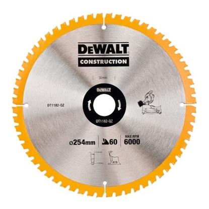 Изображение Griešanas disks DeWalt DT1182-QZ; 254 mm