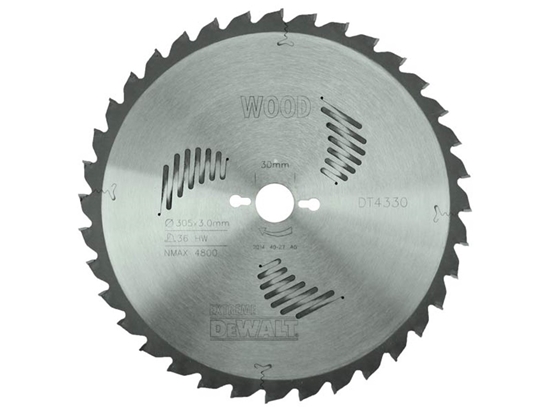 Изображение Griešanas disks DeWalt; 305x3x30,0 mm; Z36; -5°