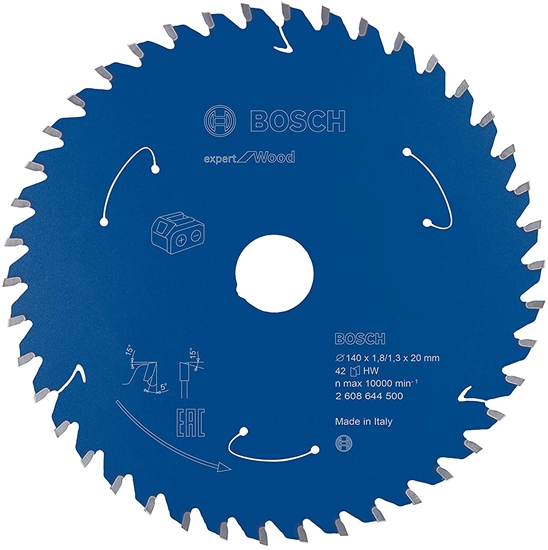 Picture of Griešanas disks kokam Bosch Expert for Wood; 140x20 mm; Z42; 5°