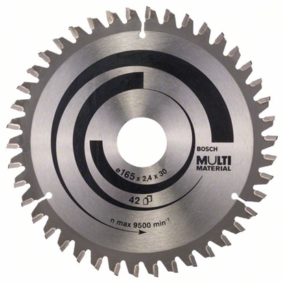 Attēls no Griešanas disks kokam Bosch MULTI MATERIAL; 165x2,4x30,0 mm; Z42; -5°