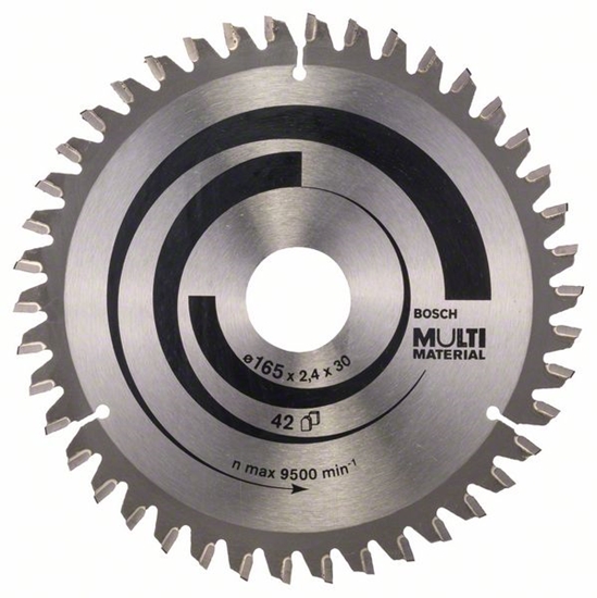 Picture of Griešanas disks kokam Bosch MULTI MATERIAL; 165x2,4x30,0 mm; Z42; -5°