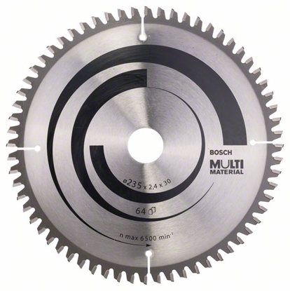 Attēls no Griešanas disks kokam Bosch MULTI MATERIAL; 235x2,4x30,0 mm; Z64; -5°