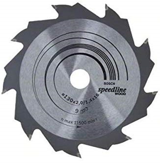 Picture of Griešanas disks kokam Bosch SPEEDLINE WOOD; 130x2x16,0 mm; Z9; 15°