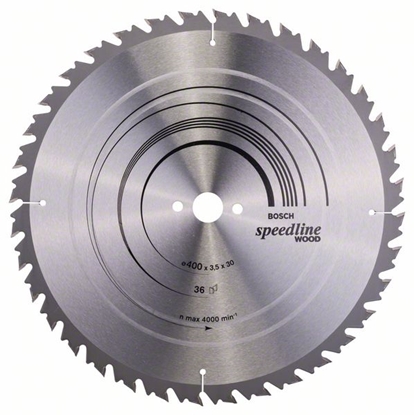 Picture of Griešanas disks kokam Bosch SPEEDLINE WOOD; 400x3,5x30,0 mm; Z36; 15°