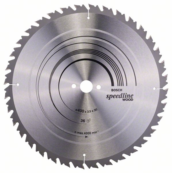 Picture of Griešanas disks kokam Bosch SPEEDLINE WOOD; 400x3,5x30,0 mm; Z36; 15°