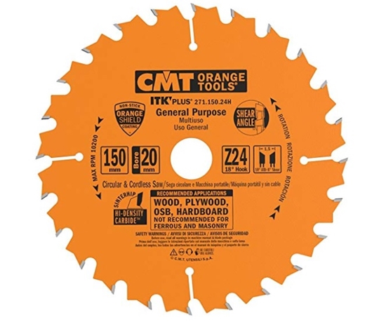 Picture of Griešanas disks kokam CMT 271; 150x1.5x20; Z24; 18°