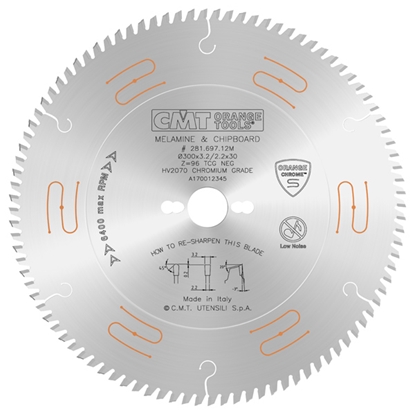 Изображение Griešanas disks kokam CMT 281; 300x3,2x30,0 mm; Z96; -3°