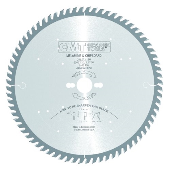 Picture of Griešanas disks kokam CMT 281; 300x3.2x30; Z72; 10°