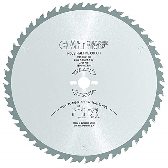 Picture of Griešanas disks kokam CMT 285; 400x3.5x30; Z36; 20°